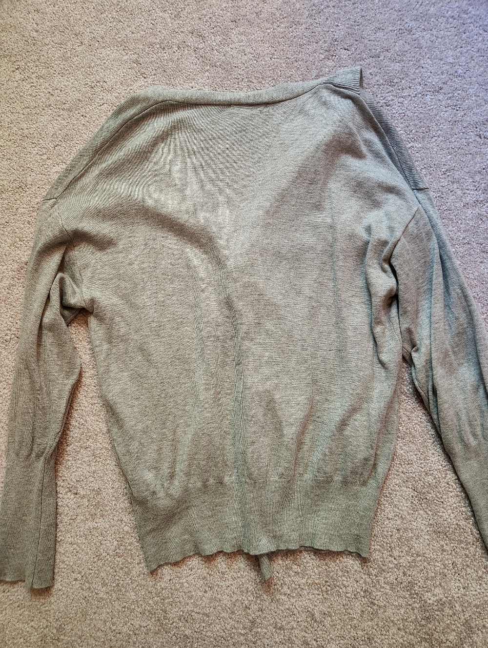Shein Gray Ruffle Cardigan Small - Picture 5 of 5